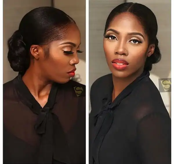 Tiwa Savage prepossessing in makeup photos